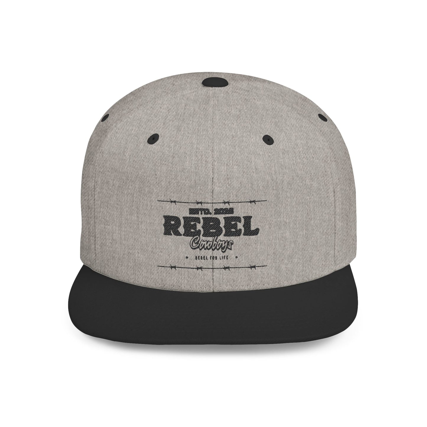 Rebel Snapback Hat, Trendy Flat Bill Cap, Urban Style Hat, Gift for Him, Casual Fashion Accessory