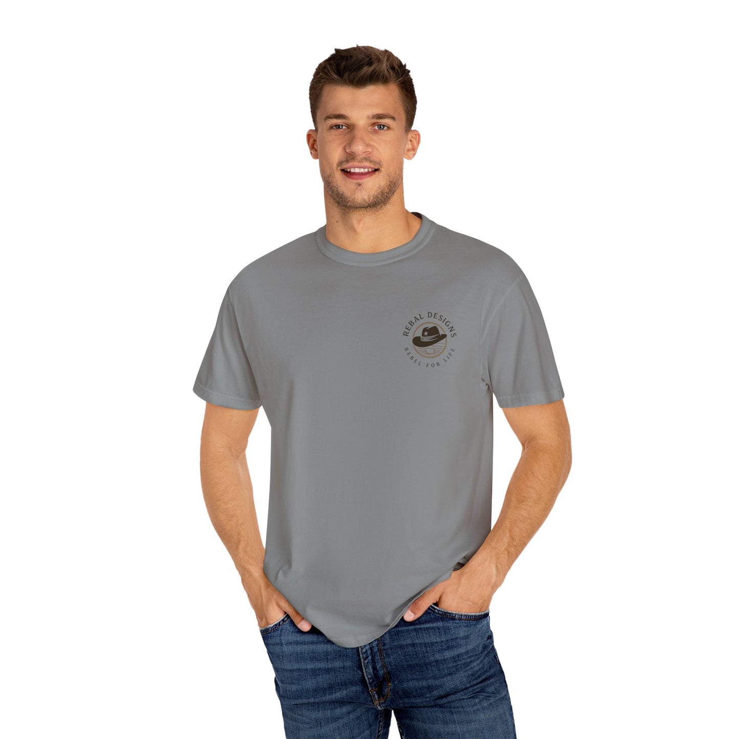 Copy of Rebel Skull T-Shirt - Unisex Garment-Dyed Tee for Free Spirits, Music Festivals, Casual Outings, Gifts for Him/Her, Everyday Wear