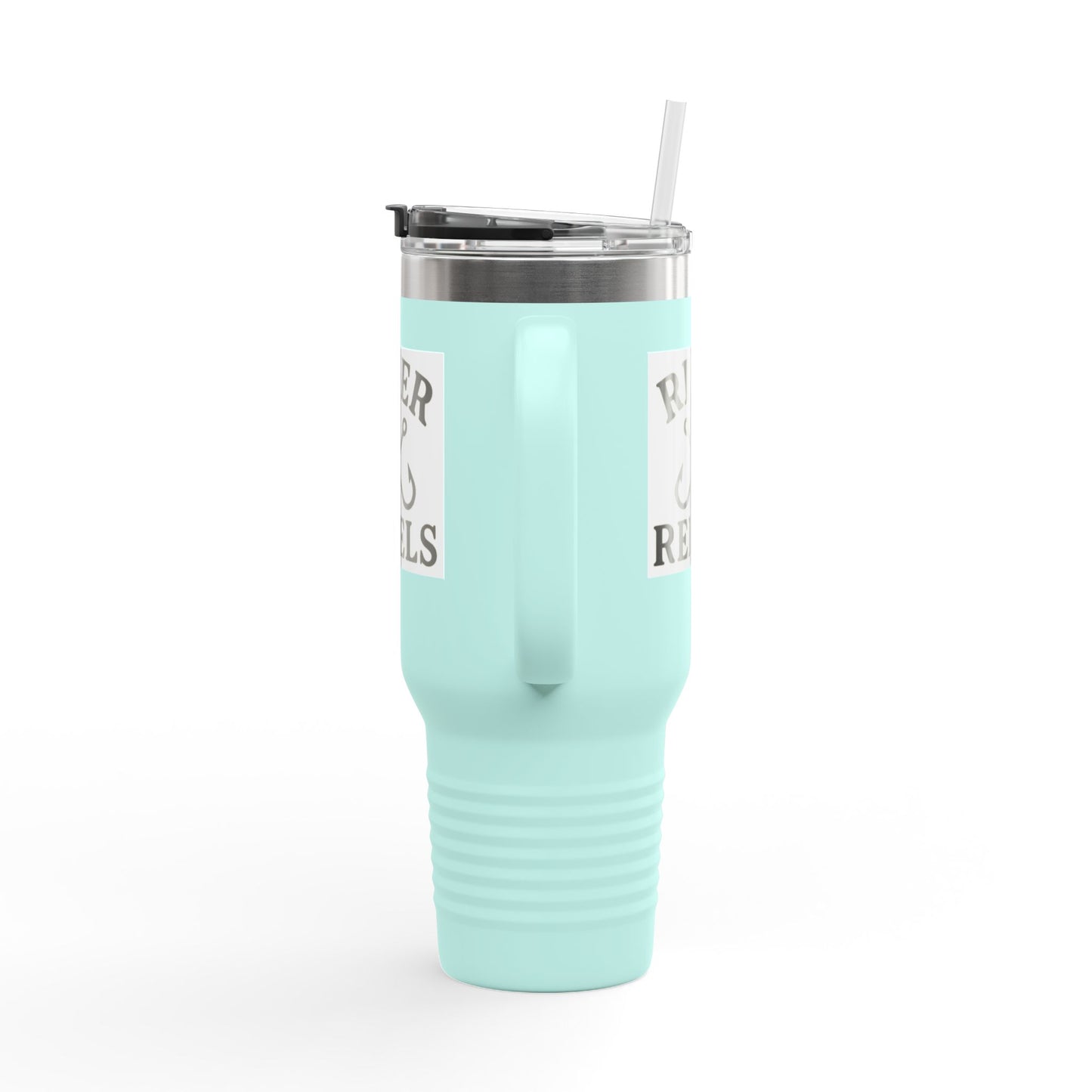 Insulated Travel Mug, 40oz - Perfect for Adventurers, Camping, Personalized Gift, Road Trips, Festivals, River Rebels Theme