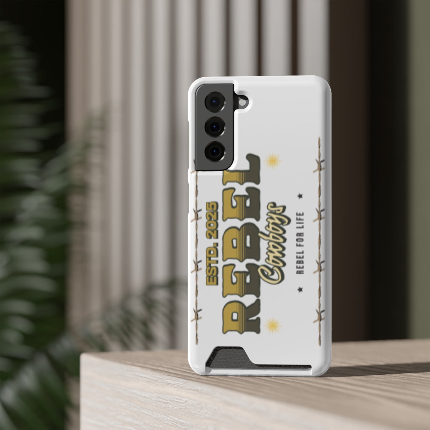 Rebel Cowboys Phone Case, Trendy Card Holder Cover for Western Lovers, Gift for Cowpoke Enthusiasts, Rebel For Life, Unique Tech Accessory