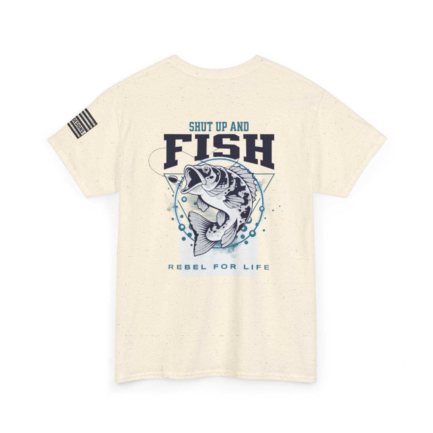 Cool Fisherman Tee, Fishing Shirt, Rebel for Life Tee, Outdoor Adventure Apparel, Casual Gift for Anglers