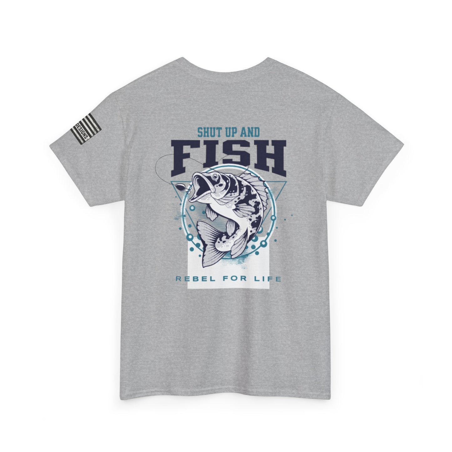 Cool Fisherman Tee, Fishing Shirt, Rebel for Life Tee, Outdoor Adventure Apparel, Casual Gift for Anglers
