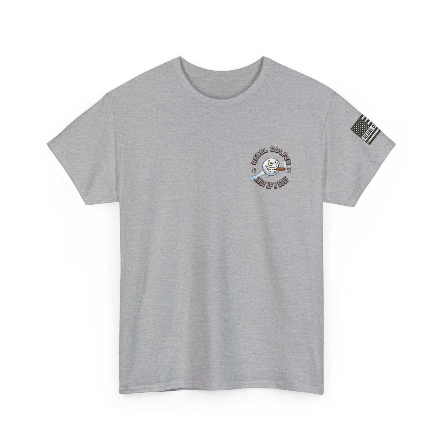 Rebel Golfer Unisex Heavy Cotton Tee - Fun Golf Shirt for Enthusiasts, Perfect Gift for Golf Lovers, Sportswear, Casual Tee, Golfing Apparel