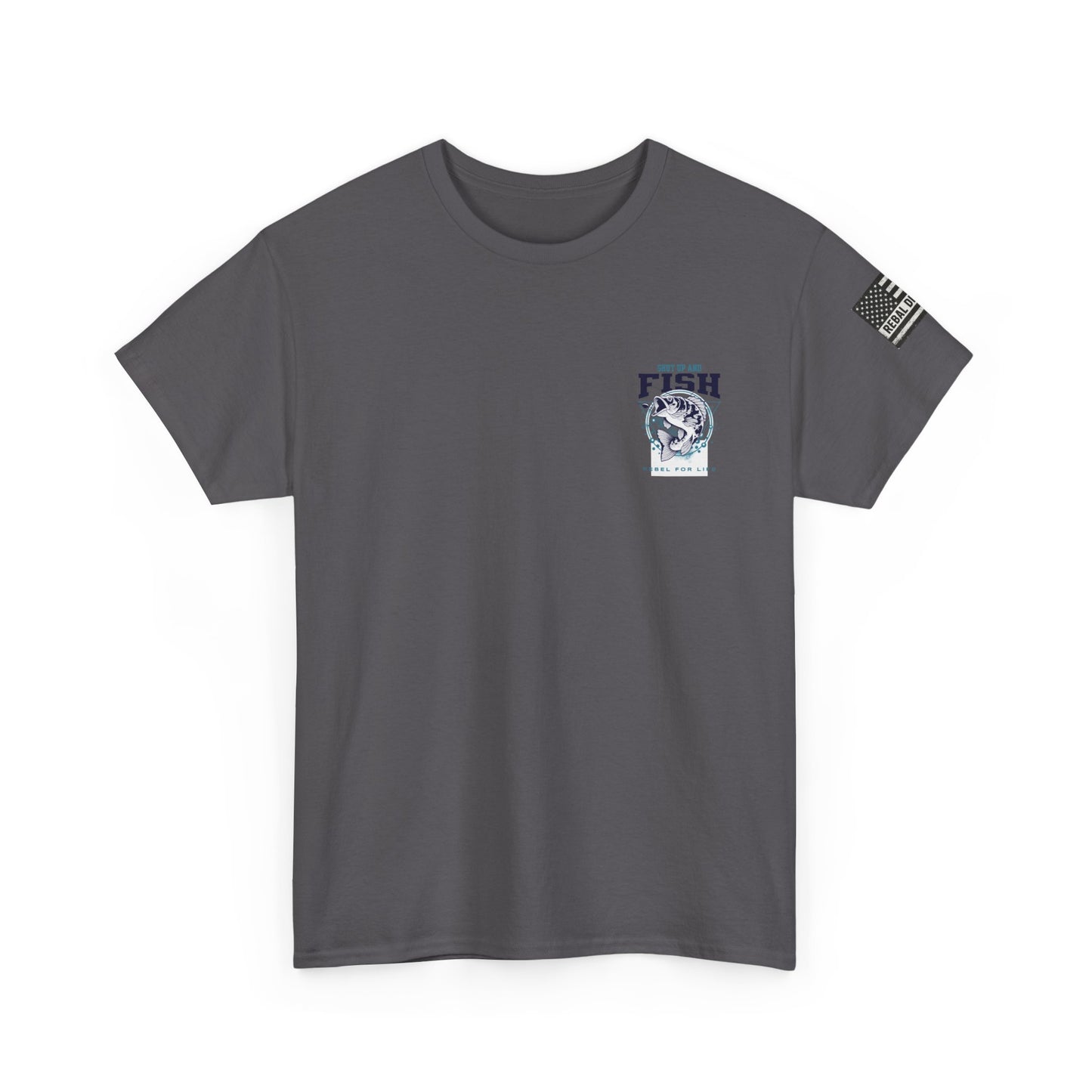 Cool Fisherman Tee, Fishing Shirt, Rebel for Life Tee, Outdoor Adventure Apparel, Casual Gift for Anglers
