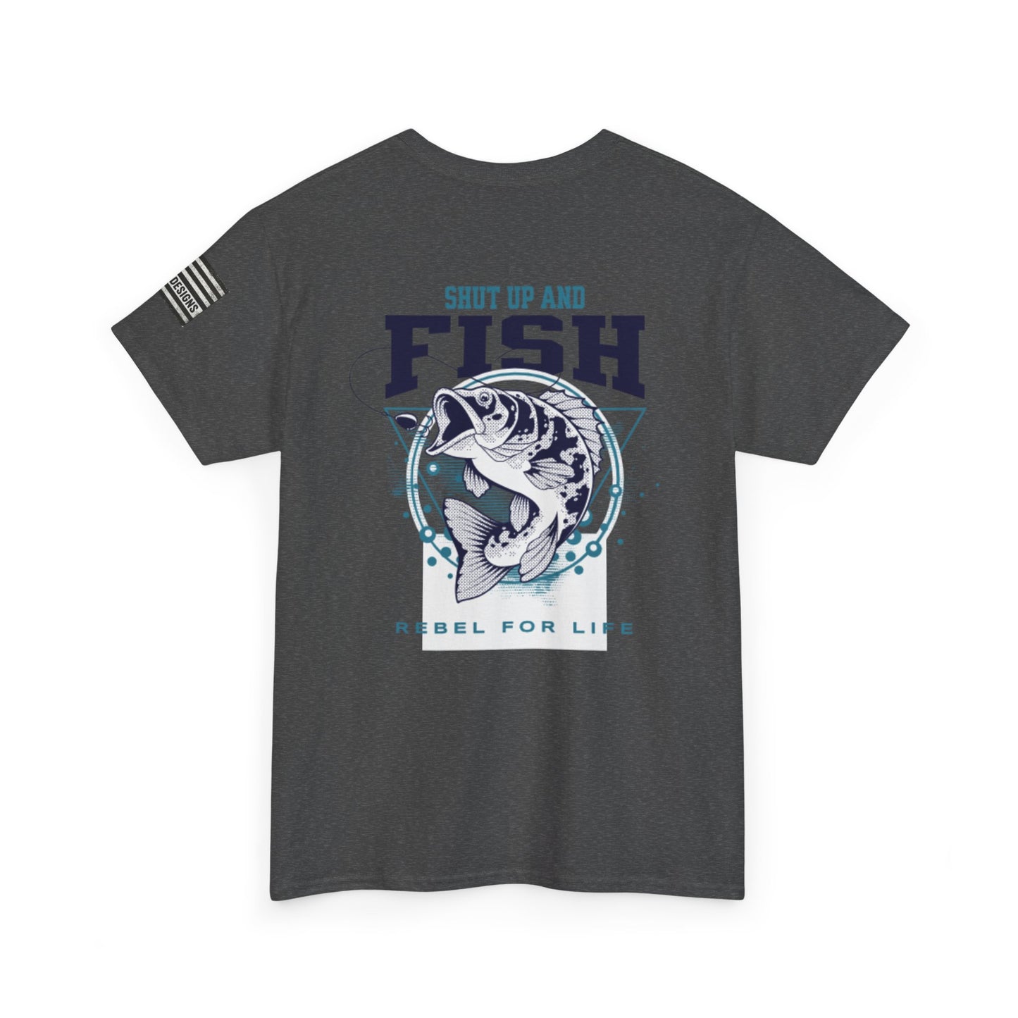 Cool Fisherman Tee, Fishing Shirt, Rebel for Life Tee, Outdoor Adventure Apparel, Casual Gift for Anglers
