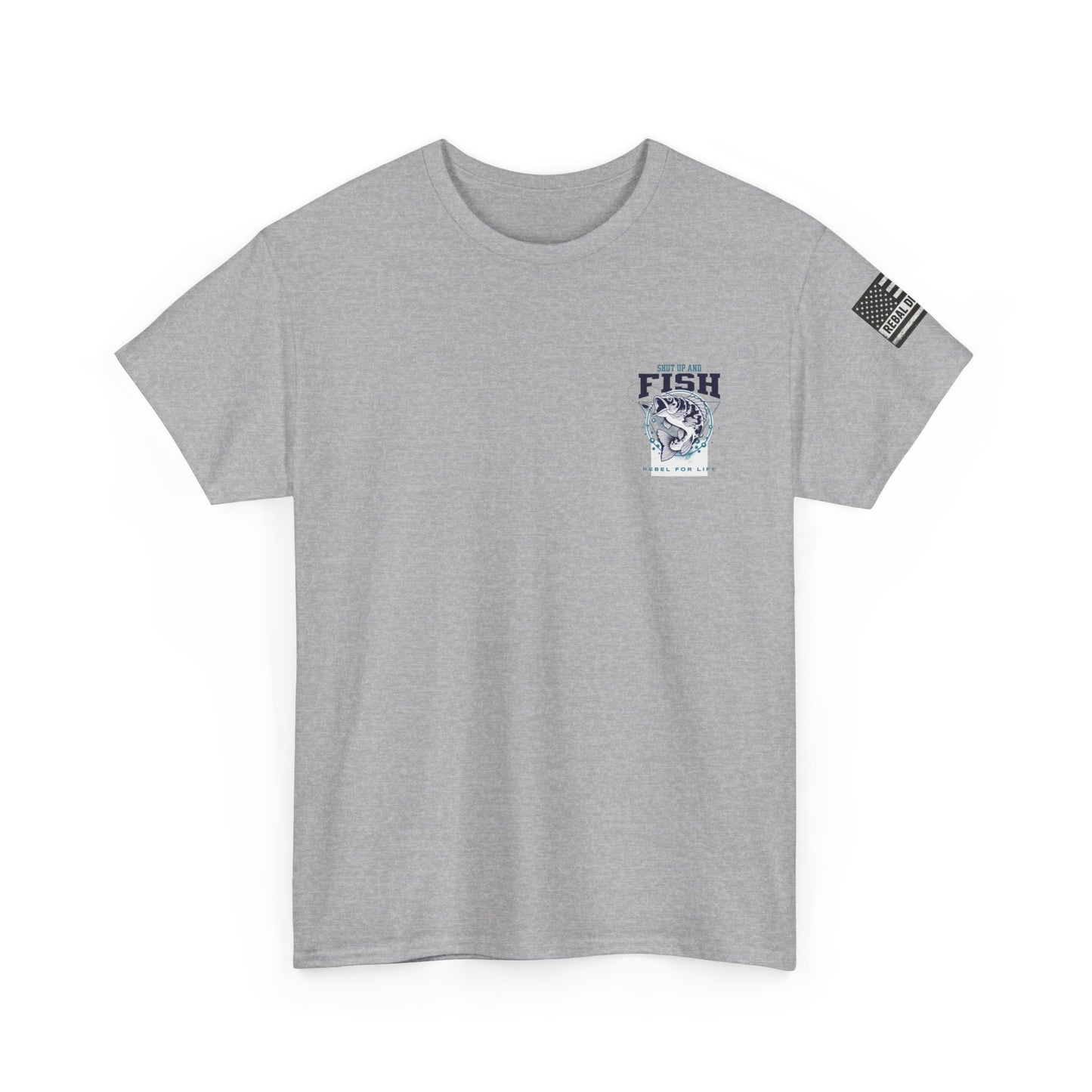 Cool Fisherman Tee, Fishing Shirt, Rebel for Life Tee, Outdoor Adventure Apparel, Casual Gift for Anglers