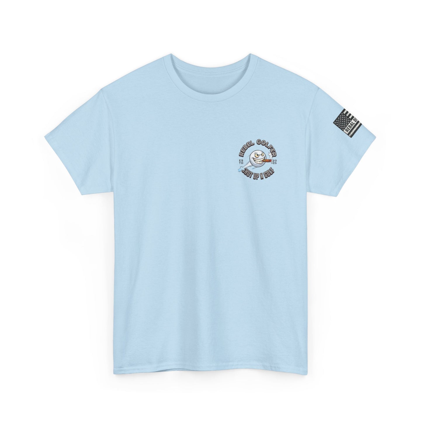 Rebel Golfer Unisex Heavy Cotton Tee - Fun Golf Shirt for Enthusiasts, Perfect Gift for Golf Lovers, Sportswear, Casual Tee, Golfing Apparel
