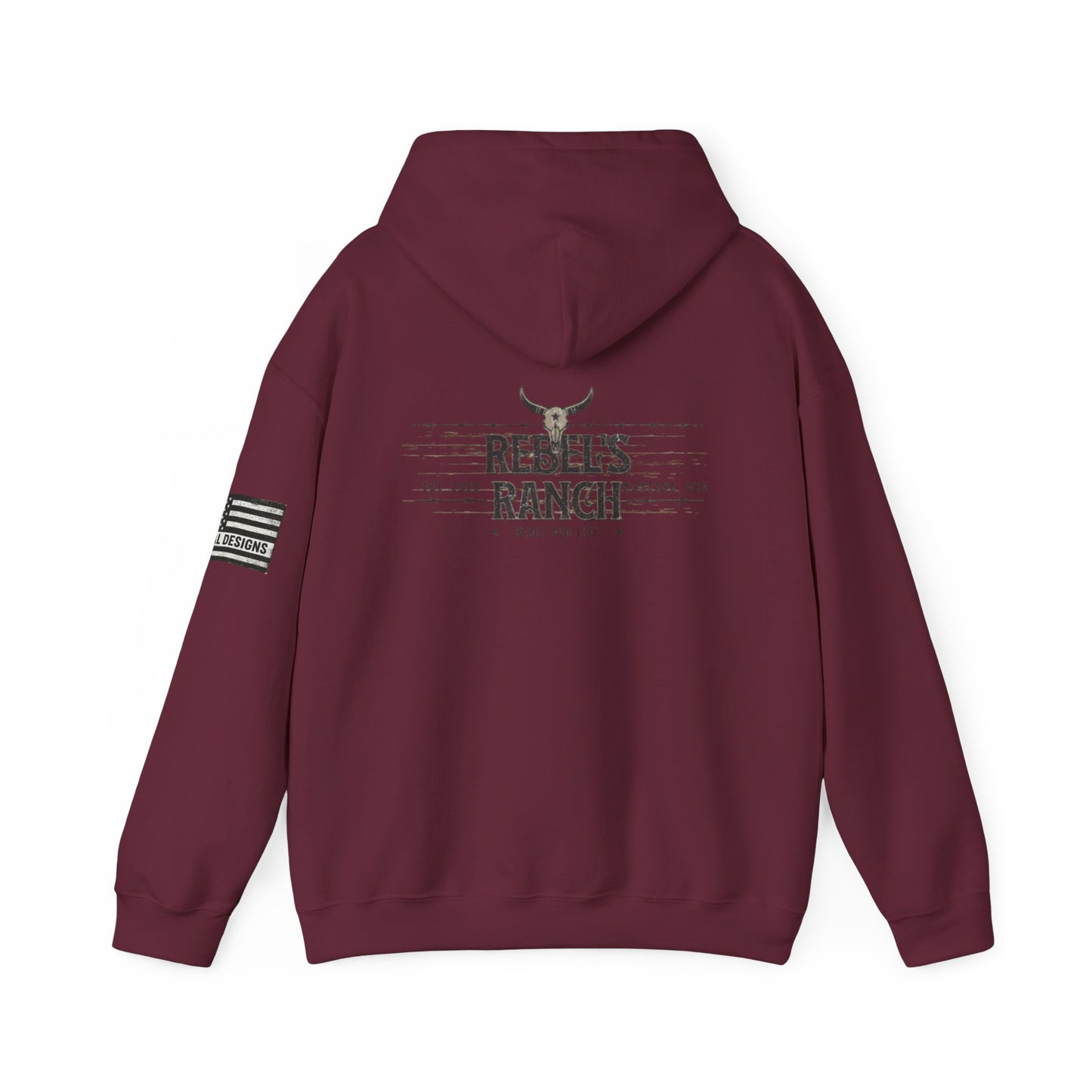 Rebels Ranch Hooded Sweatshirt | Cozy Casual Wear, Unisex Gift for Outdoorsy Friends, Perfect for Events and Relaxation