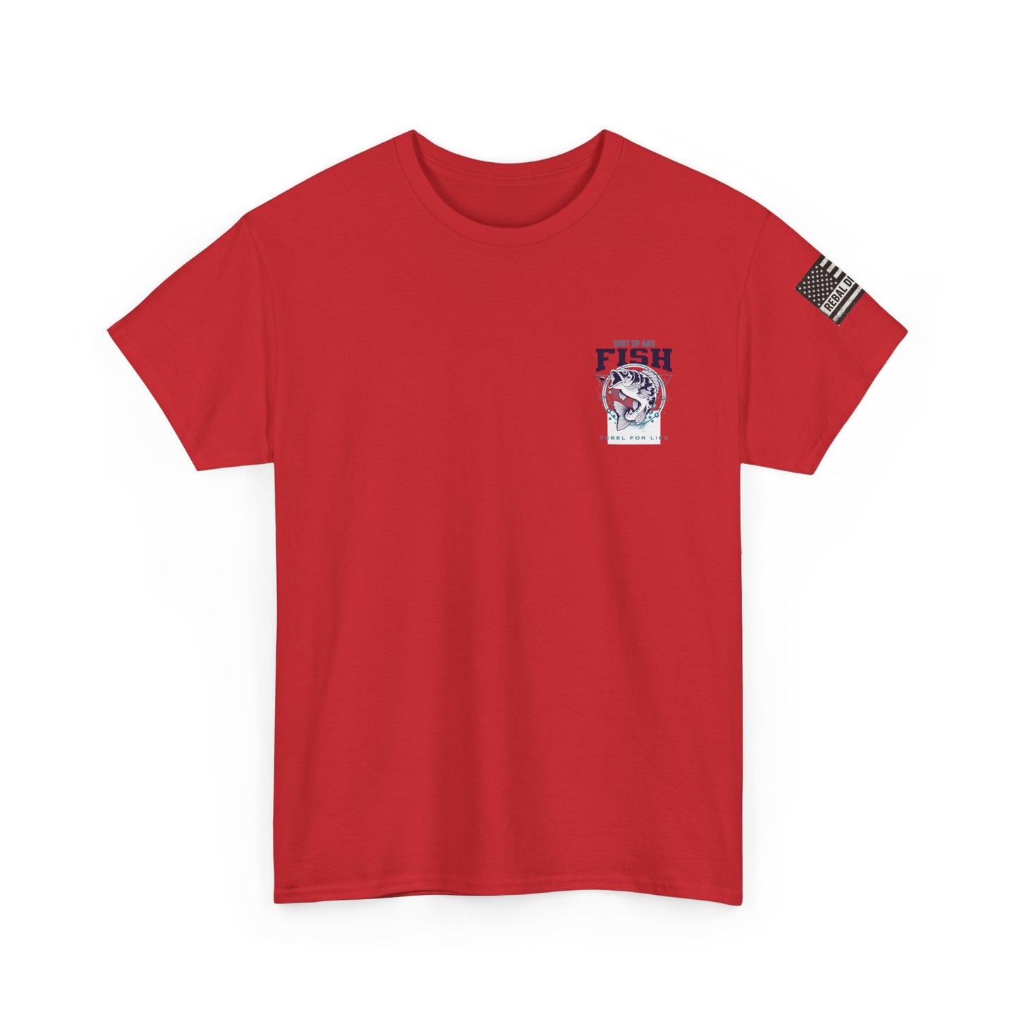Cool Fisherman Tee, Fishing Shirt, Rebel for Life Tee, Outdoor Adventure Apparel, Casual Gift for Anglers