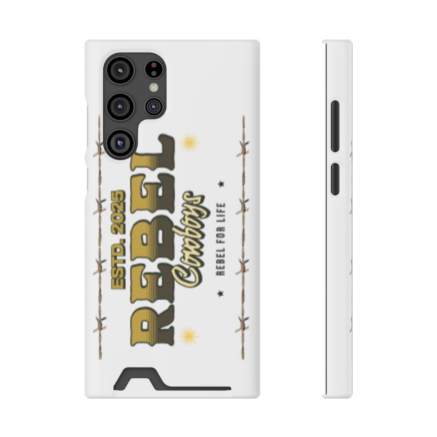 Rebel Cowboys Phone Case, Trendy Card Holder Cover for Western Lovers, Gift for Cowpoke Enthusiasts, Rebel For Life, Unique Tech Accessory