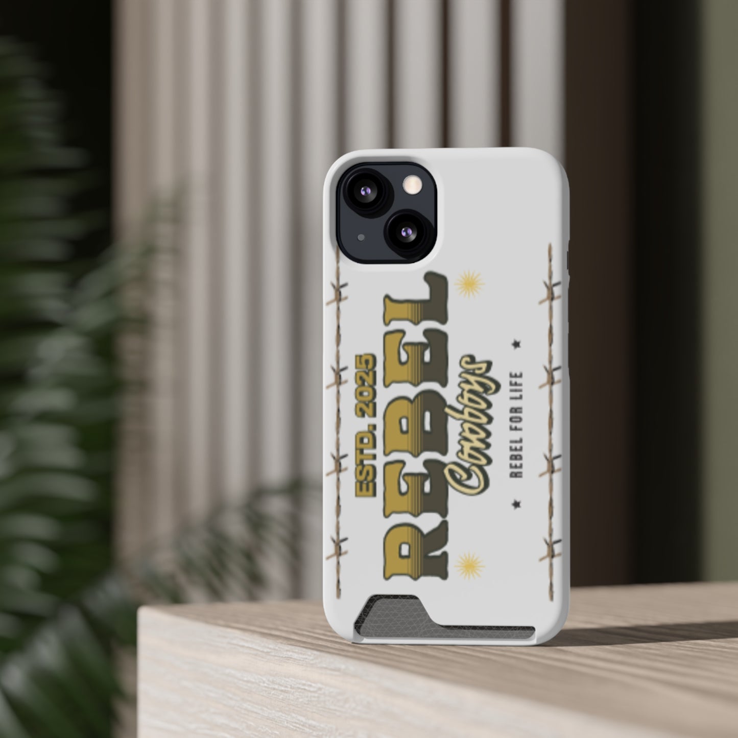 Rebel Cowboys Phone Case, Trendy Card Holder Cover for Western Lovers, Gift for Cowpoke Enthusiasts, Rebel For Life, Unique Tech Accessory
