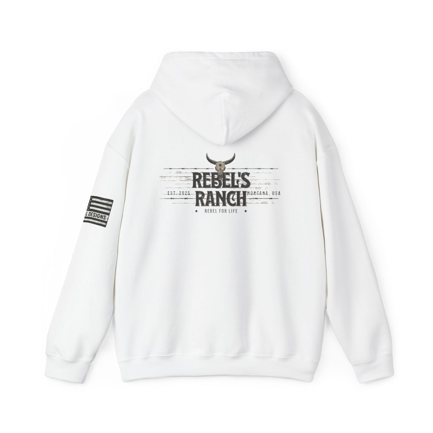 Rebels Ranch Hooded Sweatshirt | Cozy Casual Wear, Unisex Gift for Outdoorsy Friends, Perfect for Events and Relaxation