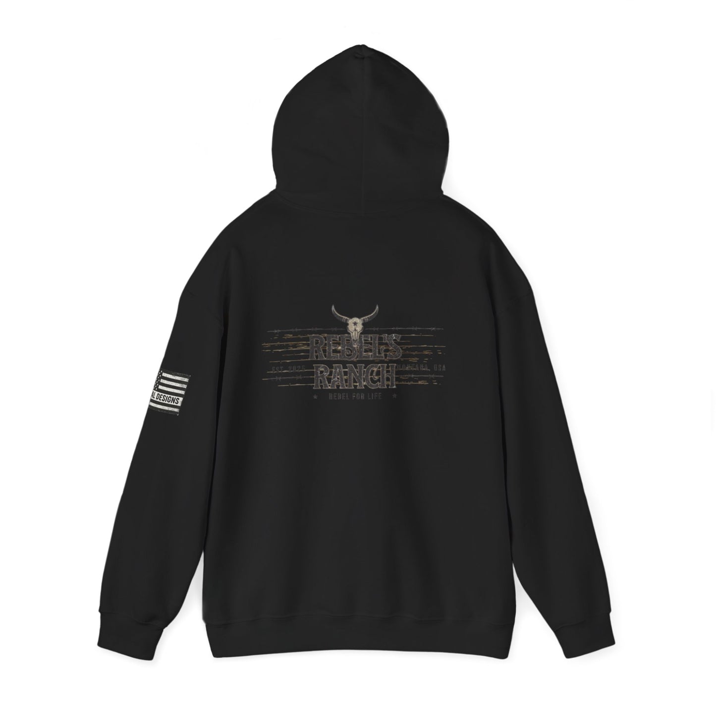 Rebels Ranch Hooded Sweatshirt | Cozy Casual Wear, Unisex Gift for Outdoorsy Friends, Perfect for Events and Relaxation