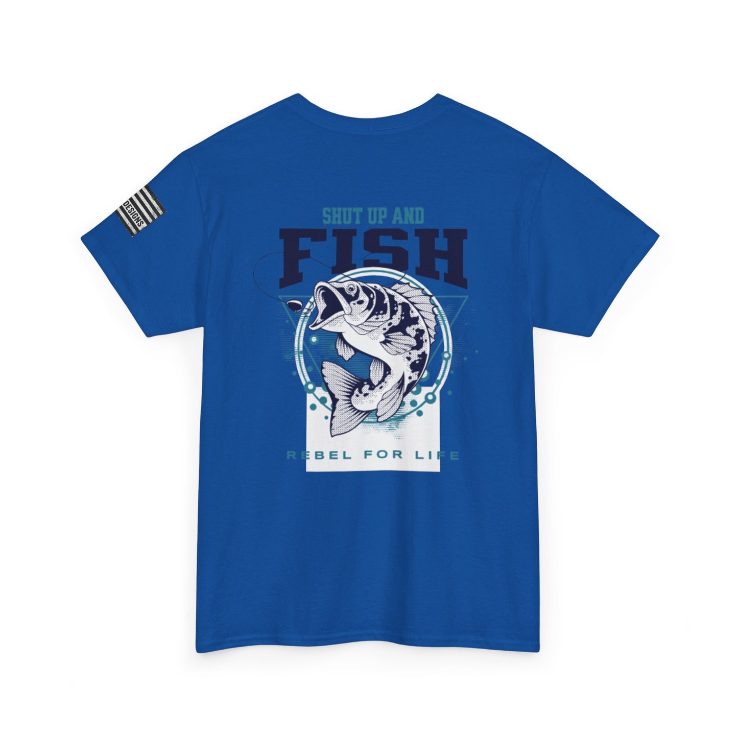 Cool Fisherman Tee, Fishing Shirt, Rebel for Life Tee, Outdoor Adventure Apparel, Casual Gift for Anglers