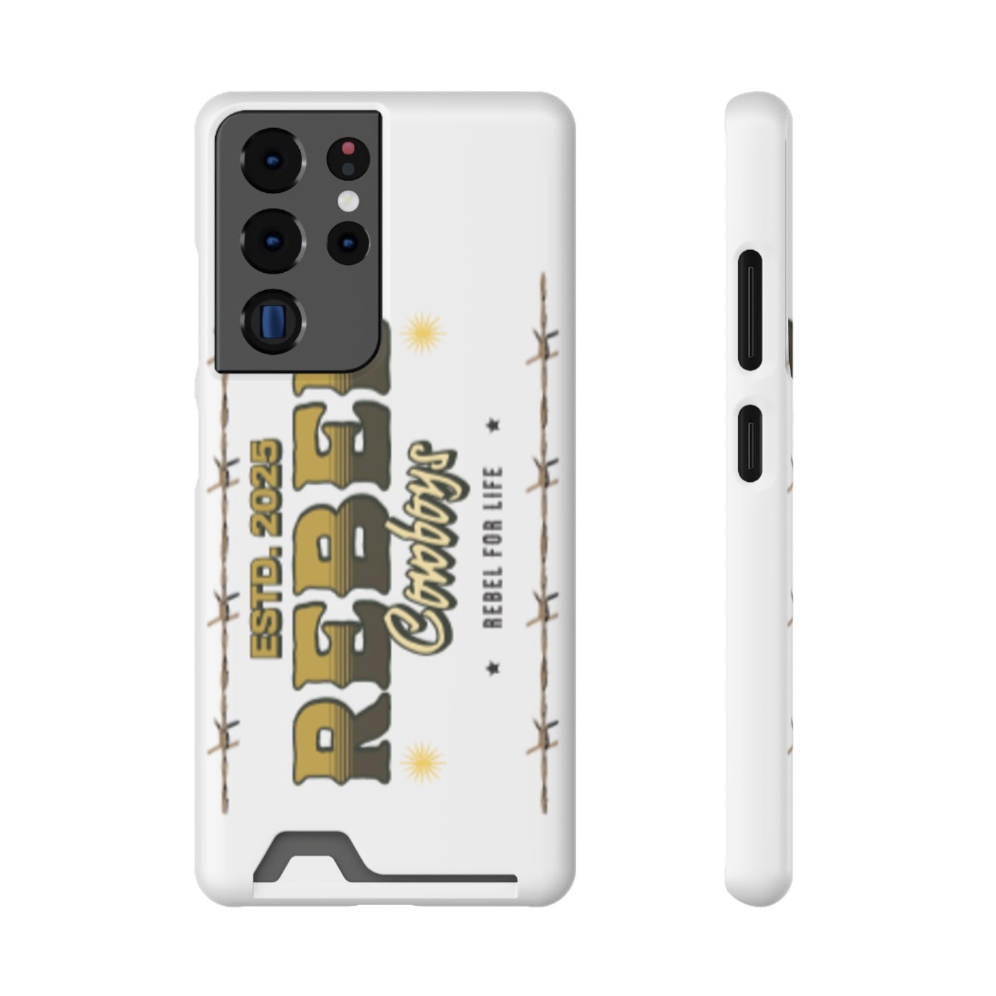Rebel Cowboys Phone Case, Trendy Card Holder Cover for Western Lovers, Gift for Cowpoke Enthusiasts, Rebel For Life, Unique Tech Accessory