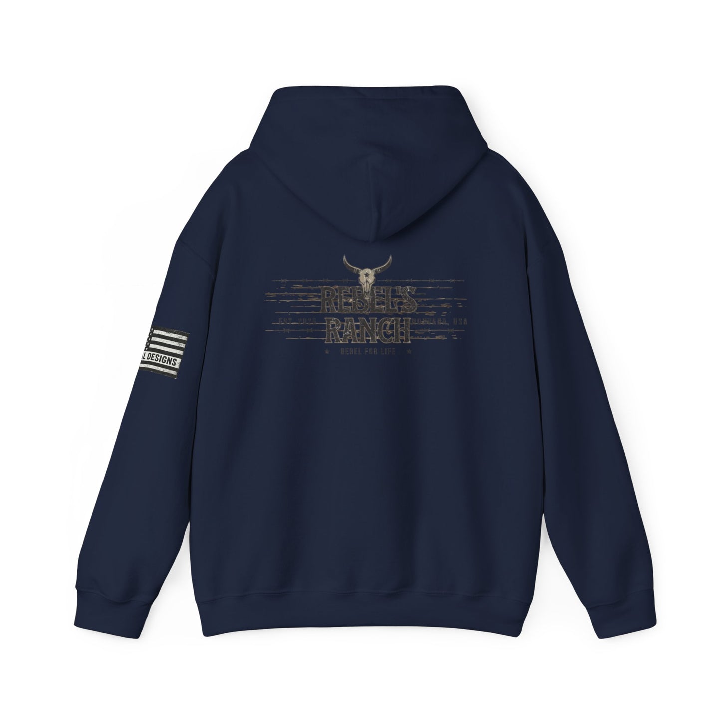 Rebels Ranch Hooded Sweatshirt | Cozy Casual Wear, Unisex Gift for Outdoorsy Friends, Perfect for Events and Relaxation