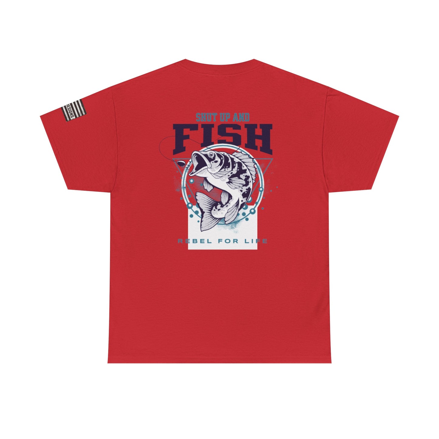 Cool Fisherman Tee, Fishing Shirt, Rebel for Life Tee, Outdoor Adventure Apparel, Casual Gift for Anglers