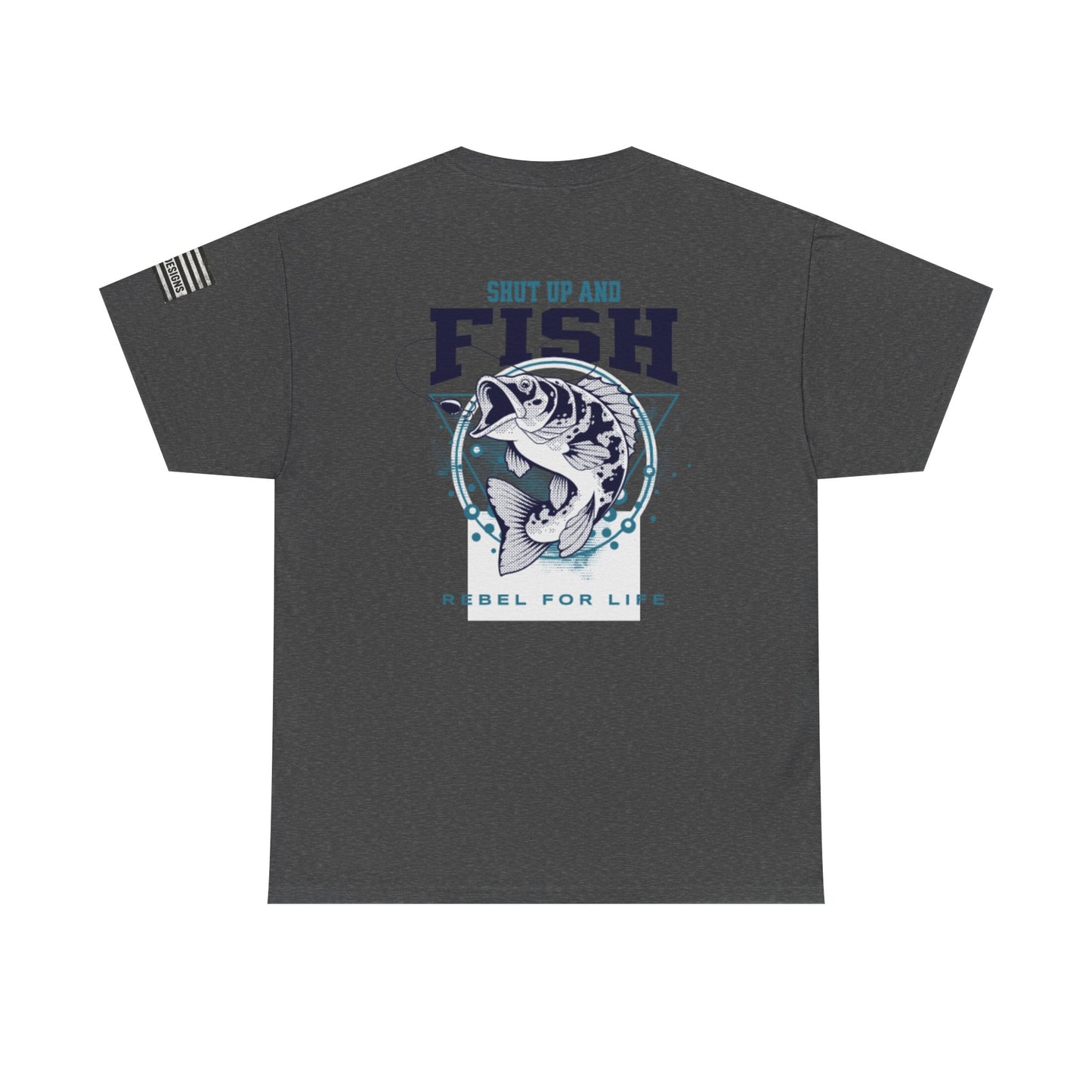 Cool Fisherman Tee, Fishing Shirt, Rebel for Life Tee, Outdoor Adventure Apparel, Casual Gift for Anglers