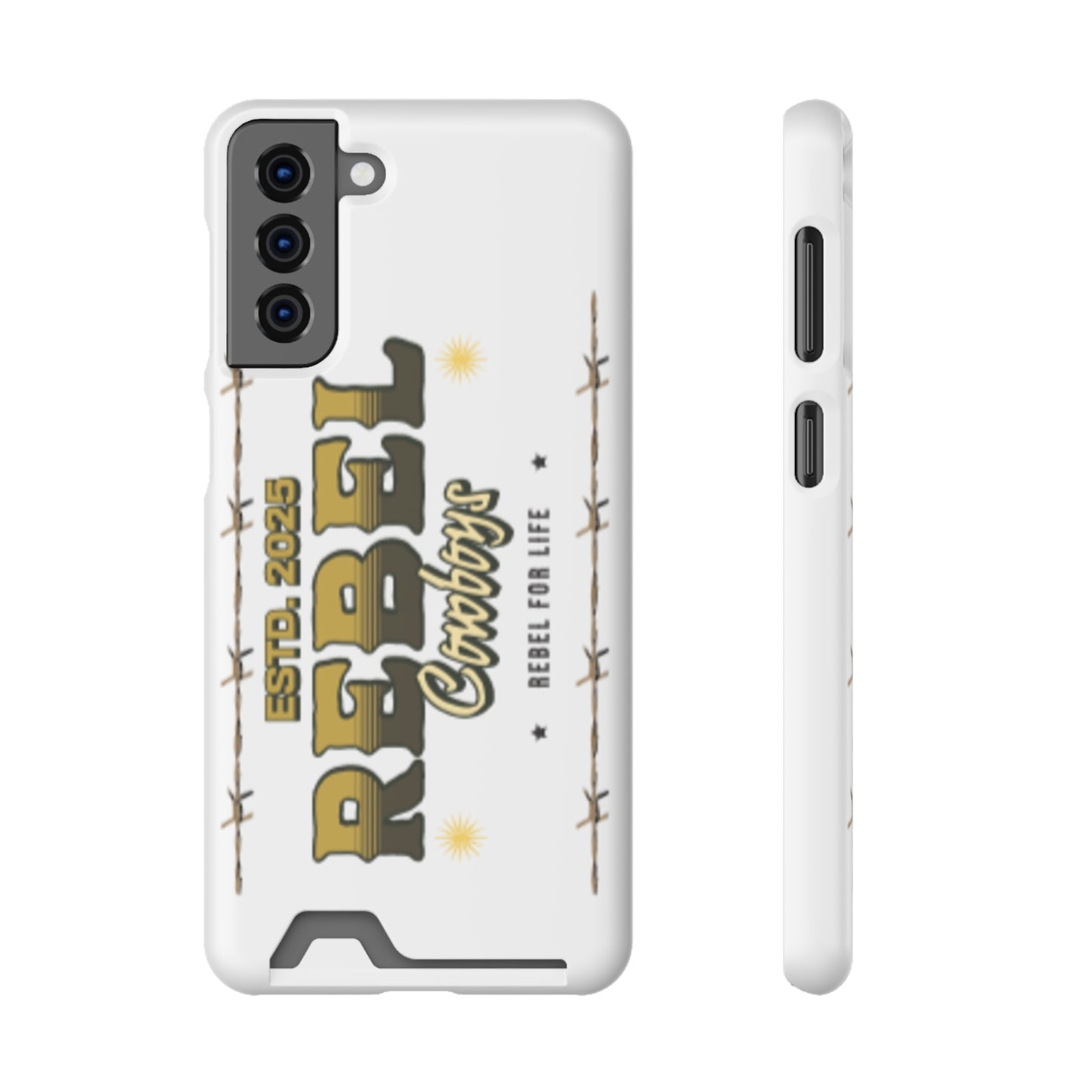 Rebel Cowboys Phone Case, Trendy Card Holder Cover for Western Lovers, Gift for Cowpoke Enthusiasts, Rebel For Life, Unique Tech Accessory