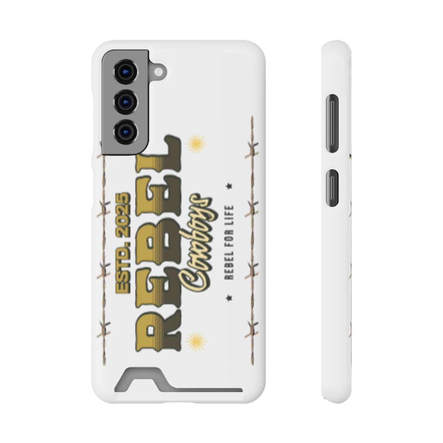 Rebel Cowboys Phone Case, Trendy Card Holder Cover for Western Lovers, Gift for Cowpoke Enthusiasts, Rebel For Life, Unique Tech Accessory