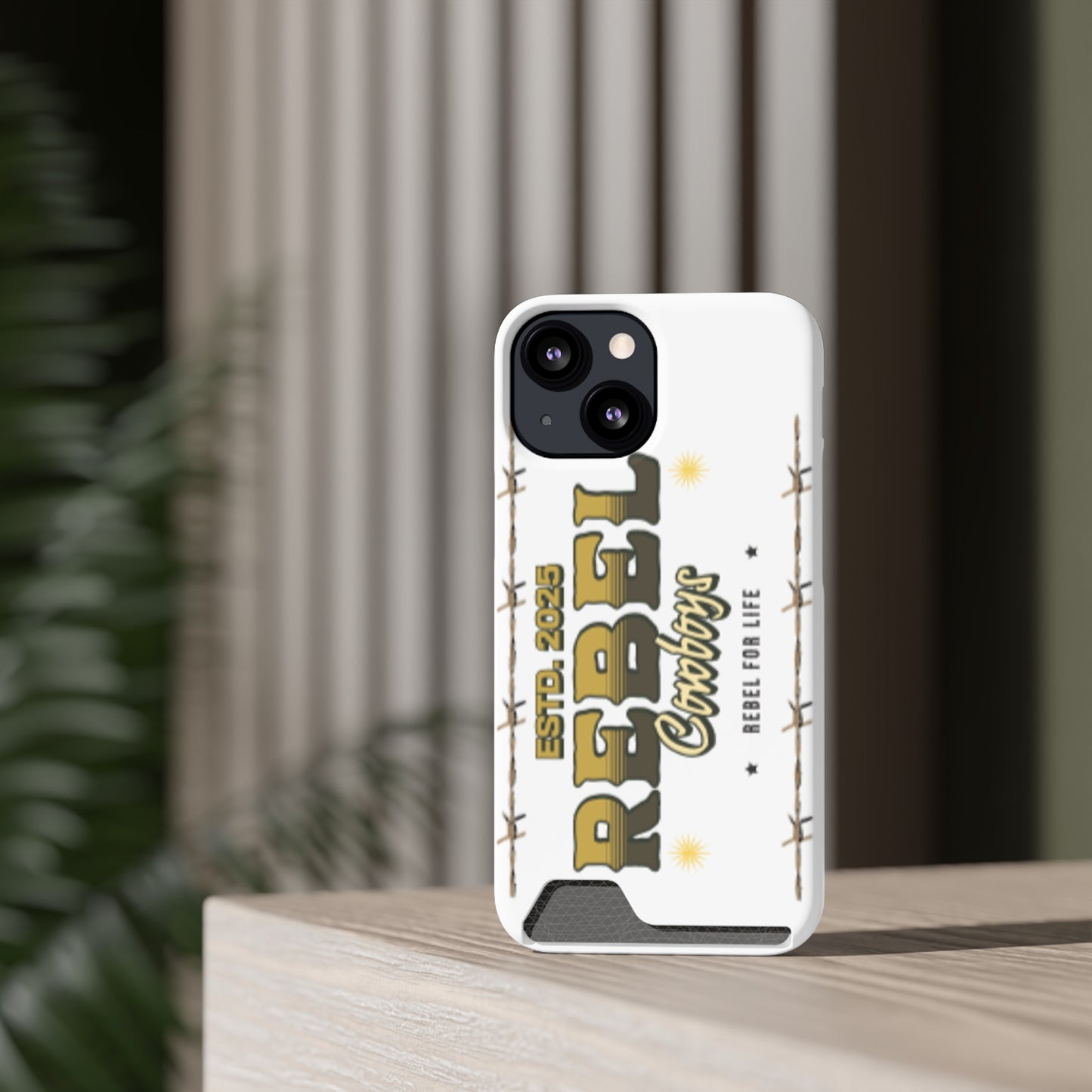 Rebel Cowboys Phone Case, Trendy Card Holder Cover for Western Lovers, Gift for Cowpoke Enthusiasts, Rebel For Life, Unique Tech Accessory