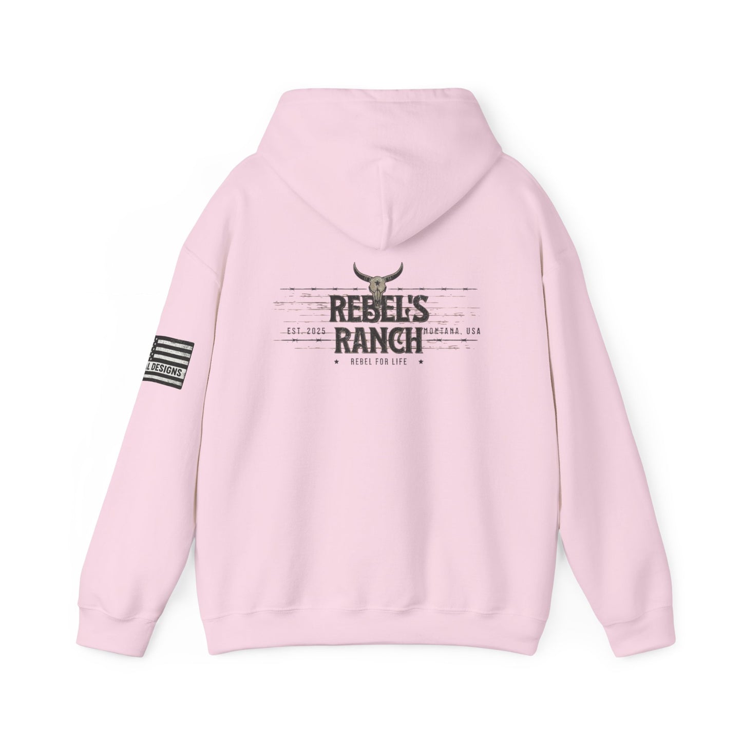 Rebels Ranch Hooded Sweatshirt | Cozy Casual Wear, Unisex Gift for Outdoorsy Friends, Perfect for Events and Relaxation