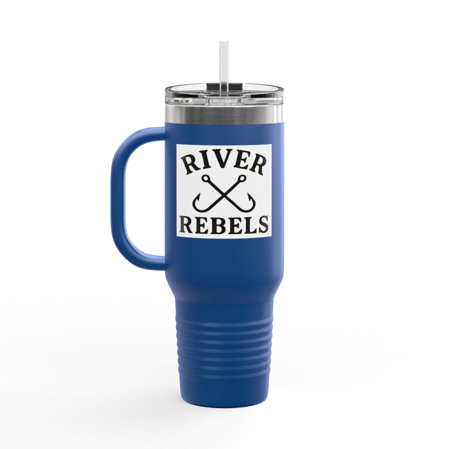 Insulated Travel Mug, 40oz - Perfect for Adventurers, Camping, Personalized Gift, Road Trips, Festivals, River Rebels Theme