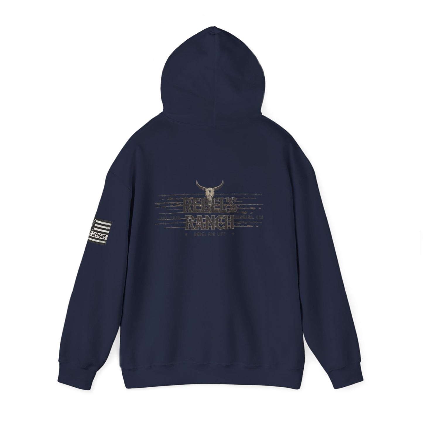 Rebels Ranch Hooded Sweatshirt | Cozy Casual Wear, Unisex Gift for Outdoorsy Friends, Perfect for Events and Relaxation