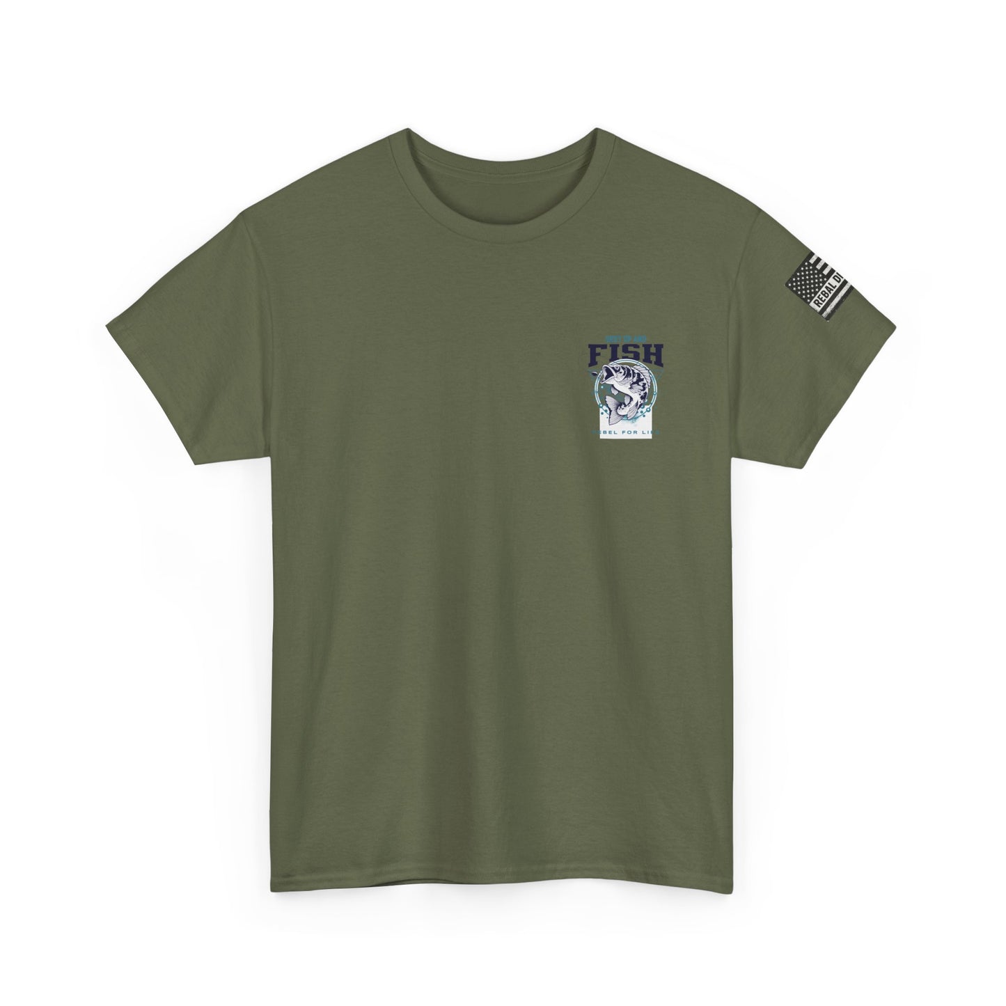 Cool Fisherman Tee, Fishing Shirt, Rebel for Life Tee, Outdoor Adventure Apparel, Casual Gift for Anglers