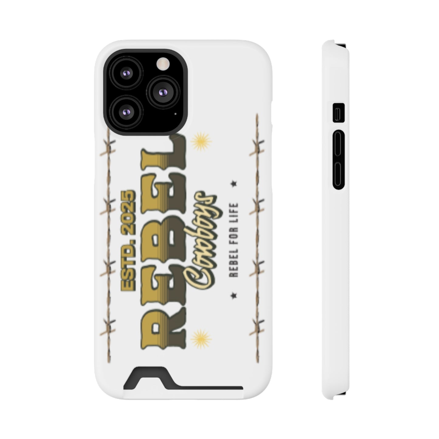 Rebel Cowboys Phone Case, Trendy Card Holder Cover for Western Lovers, Gift for Cowpoke Enthusiasts, Rebel For Life, Unique Tech Accessory