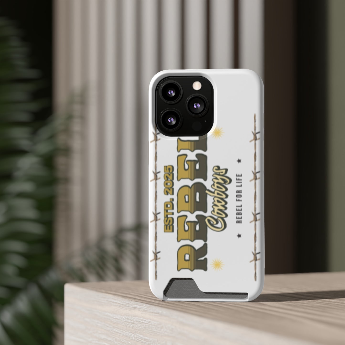 Rebel Cowboys Phone Case, Trendy Card Holder Cover for Western Lovers, Gift for Cowpoke Enthusiasts, Rebel For Life, Unique Tech Accessory