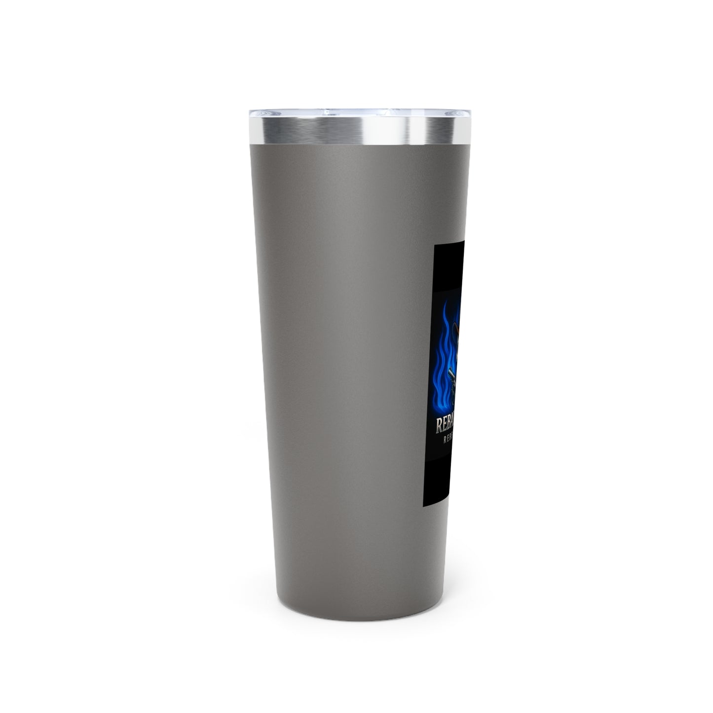 Rebel Life Coffee Tumbler, 22oz Skull Insulated Mug, Perfect for Outdoors, Camping, Gifts for Him, Birthday, Unique Tumbler