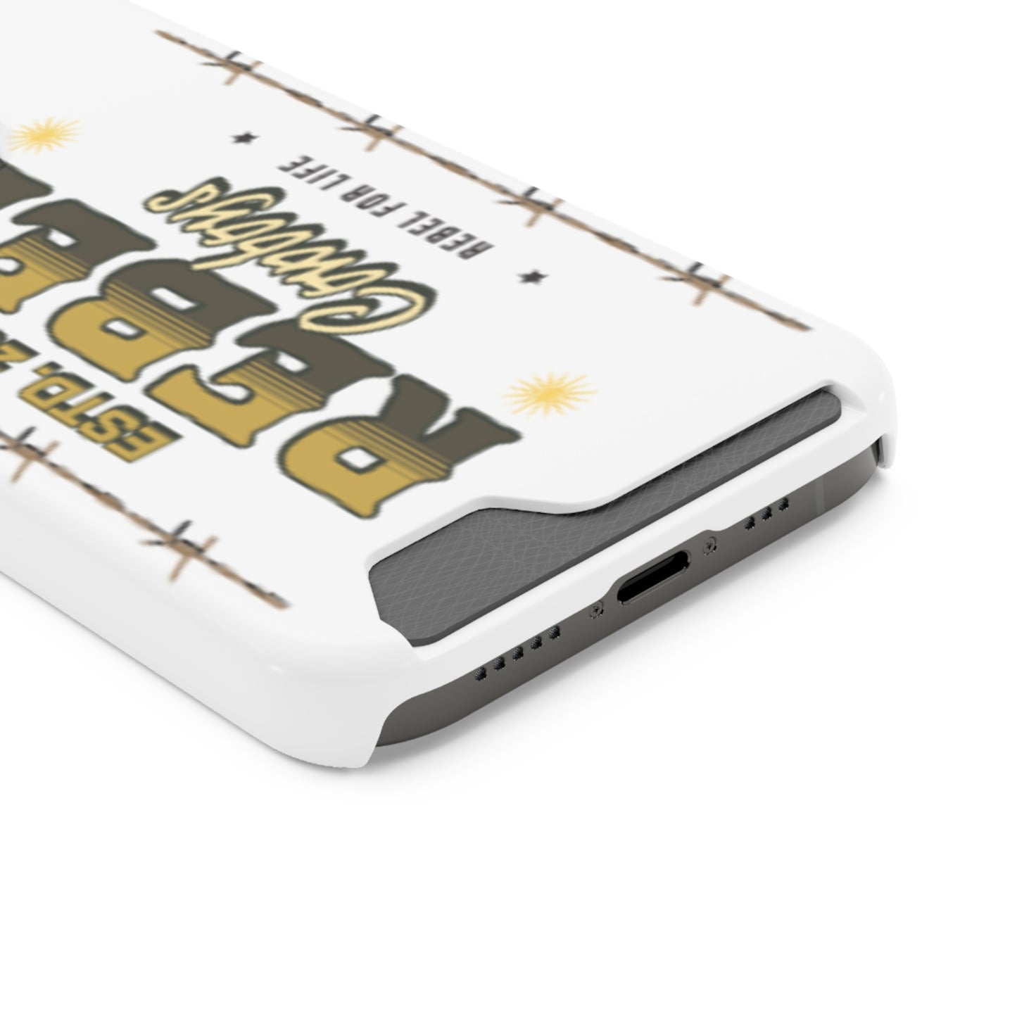 Rebel Cowboys Phone Case, Trendy Card Holder Cover for Western Lovers, Gift for Cowpoke Enthusiasts, Rebel For Life, Unique Tech Accessory