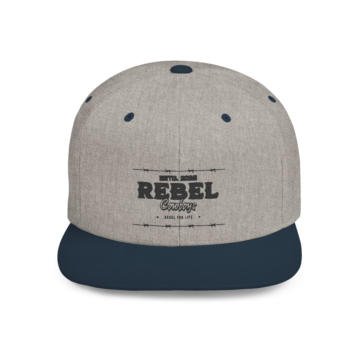 Rebel Snapback Hat, Trendy Flat Bill Cap, Urban Style Hat, Gift for Him, Casual Fashion Accessory