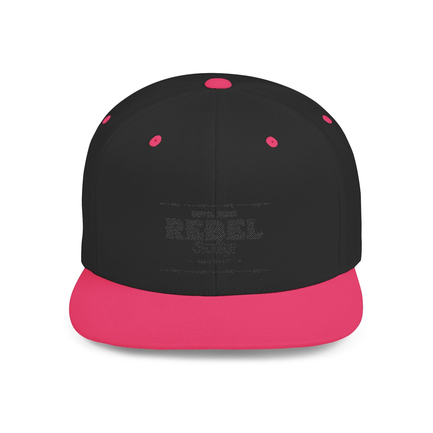Rebel Snapback Hat, Trendy Flat Bill Cap, Urban Style Hat, Gift for Him, Casual Fashion Accessory