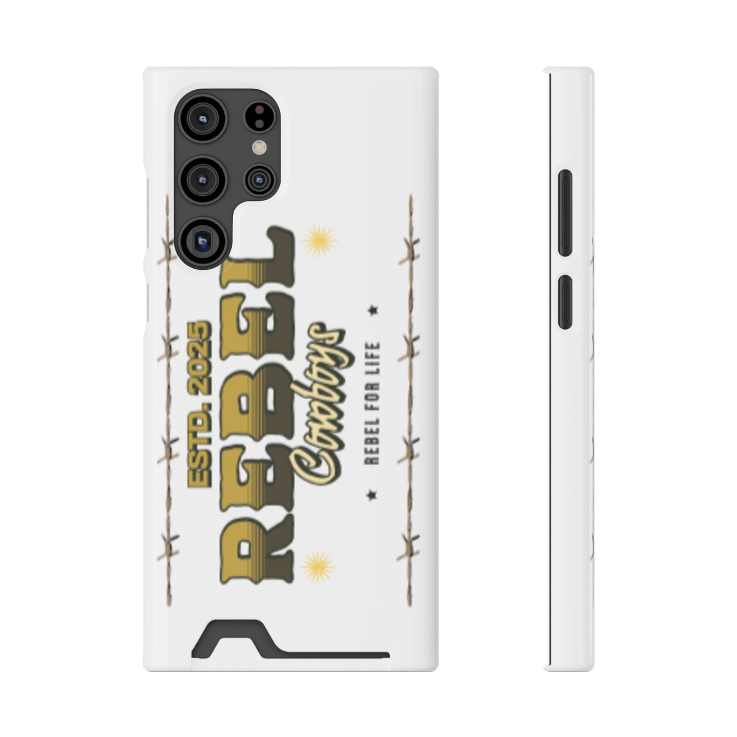 Rebel Cowboys Phone Case, Trendy Card Holder Cover for Western Lovers, Gift for Cowpoke Enthusiasts, Rebel For Life, Unique Tech Accessory