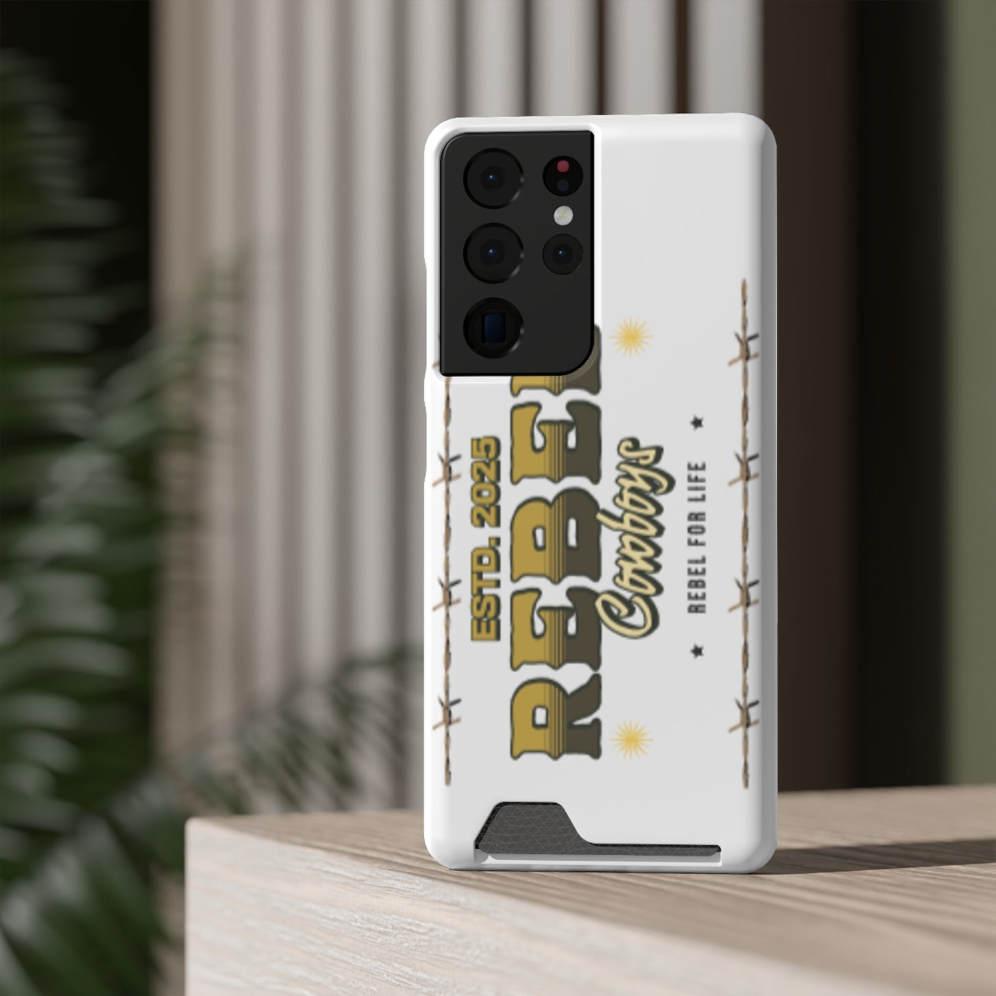 Rebel Cowboys Phone Case, Trendy Card Holder Cover for Western Lovers, Gift for Cowpoke Enthusiasts, Rebel For Life, Unique Tech Accessory