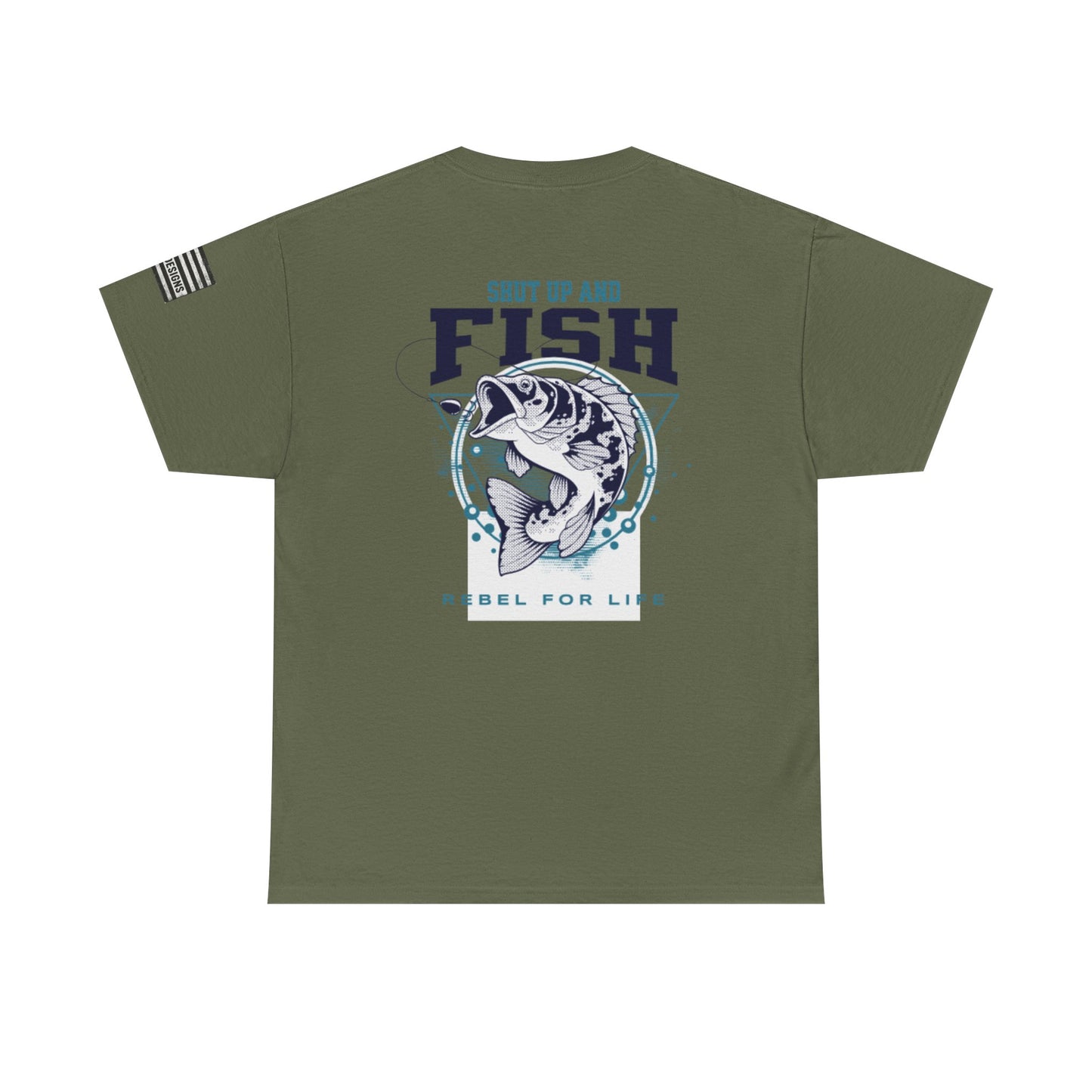 Cool Fisherman Tee, Fishing Shirt, Rebel for Life Tee, Outdoor Adventure Apparel, Casual Gift for Anglers