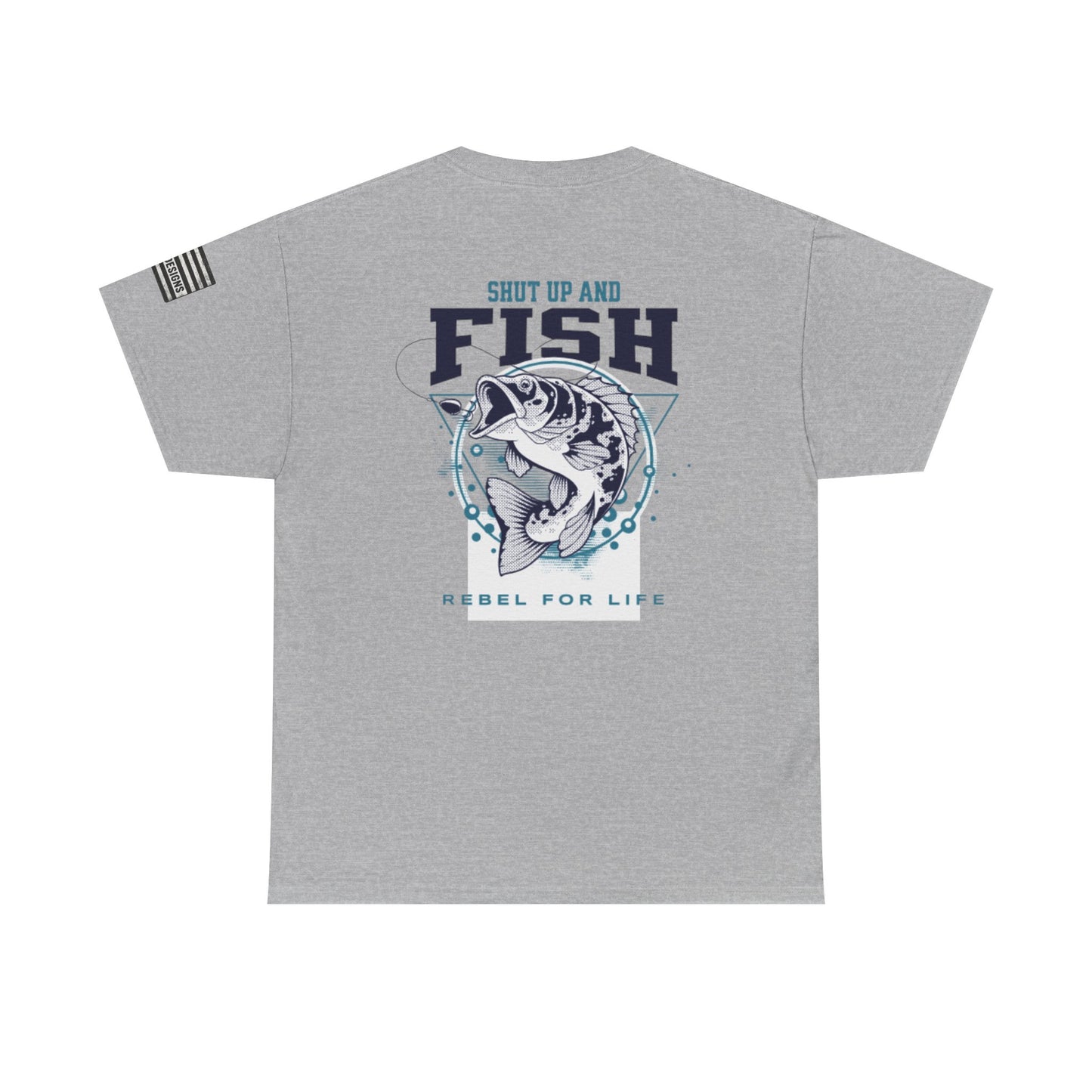 Cool Fisherman Tee, Fishing Shirt, Rebel for Life Tee, Outdoor Adventure Apparel, Casual Gift for Anglers