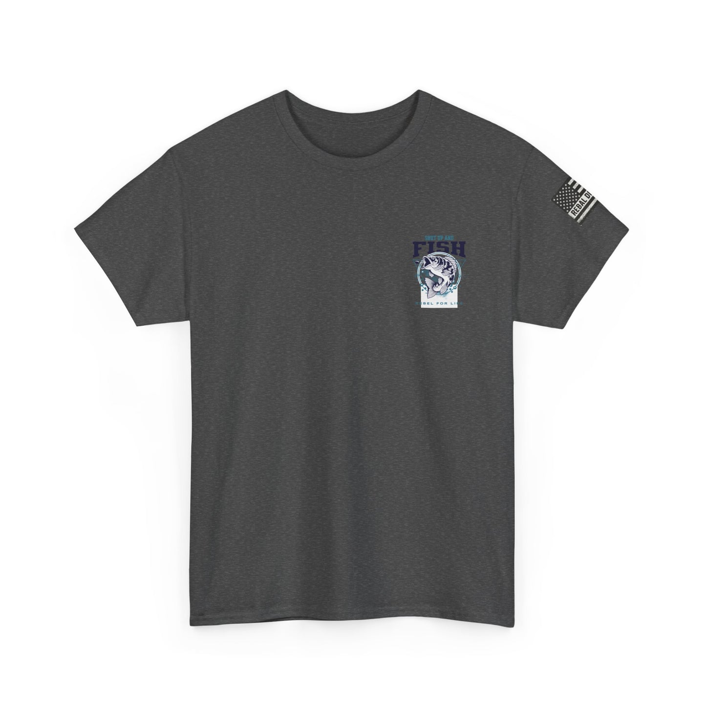 Cool Fisherman Tee, Fishing Shirt, Rebel for Life Tee, Outdoor Adventure Apparel, Casual Gift for Anglers