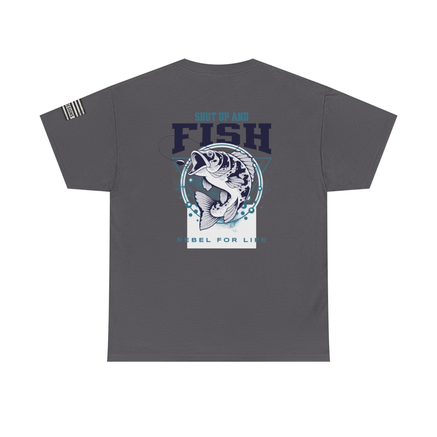 Cool Fisherman Tee, Fishing Shirt, Rebel for Life Tee, Outdoor Adventure Apparel, Casual Gift for Anglers