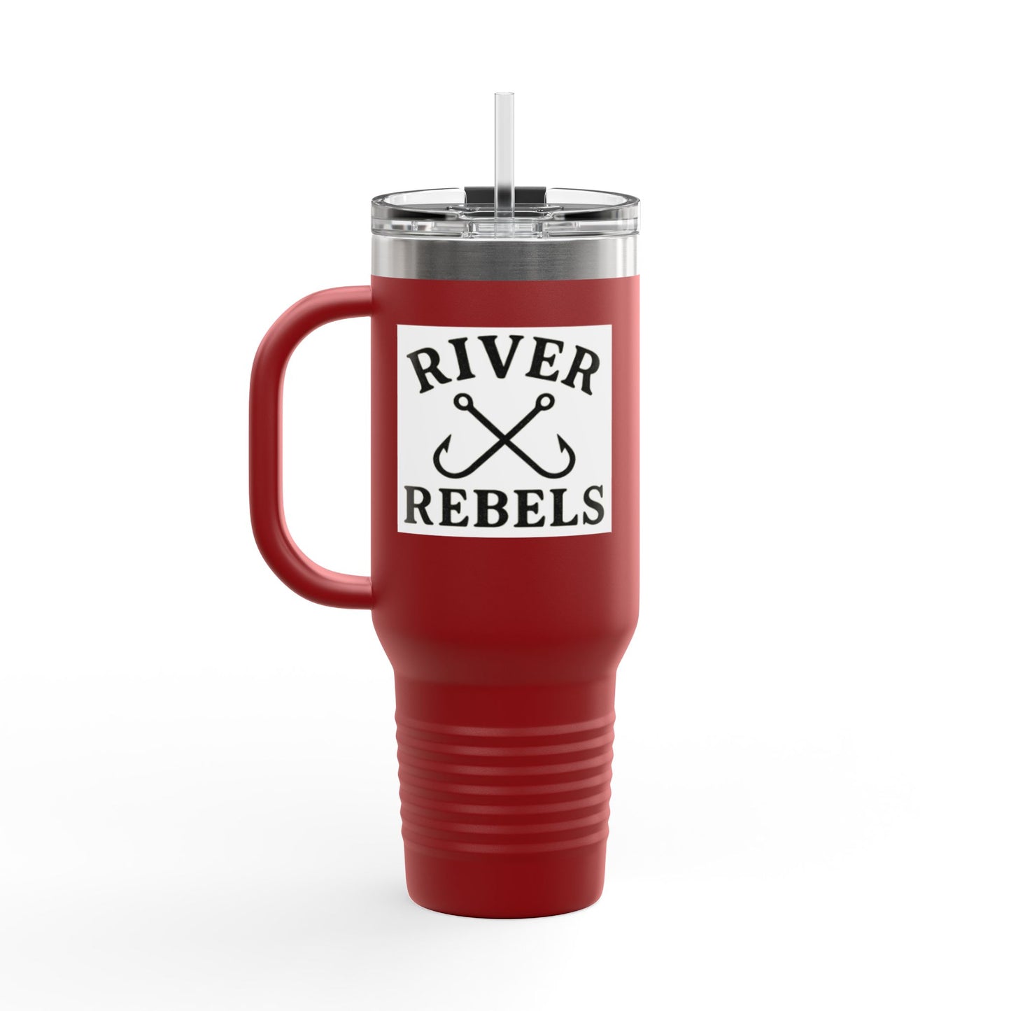 Insulated Travel Mug, 40oz - Perfect for Adventurers, Camping, Personalized Gift, Road Trips, Festivals, River Rebels Theme