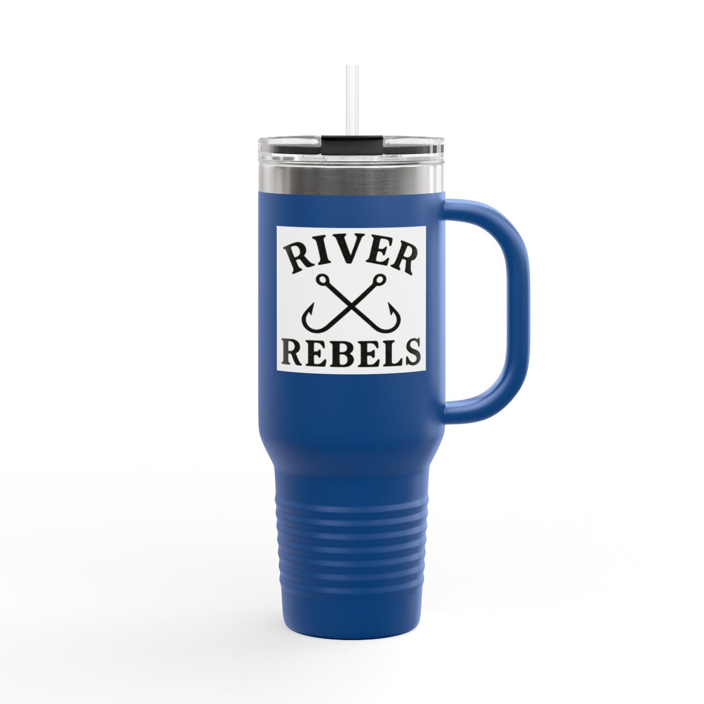 Insulated Travel Mug, 40oz - Perfect for Adventurers, Camping, Personalized Gift, Road Trips, Festivals, River Rebels Theme