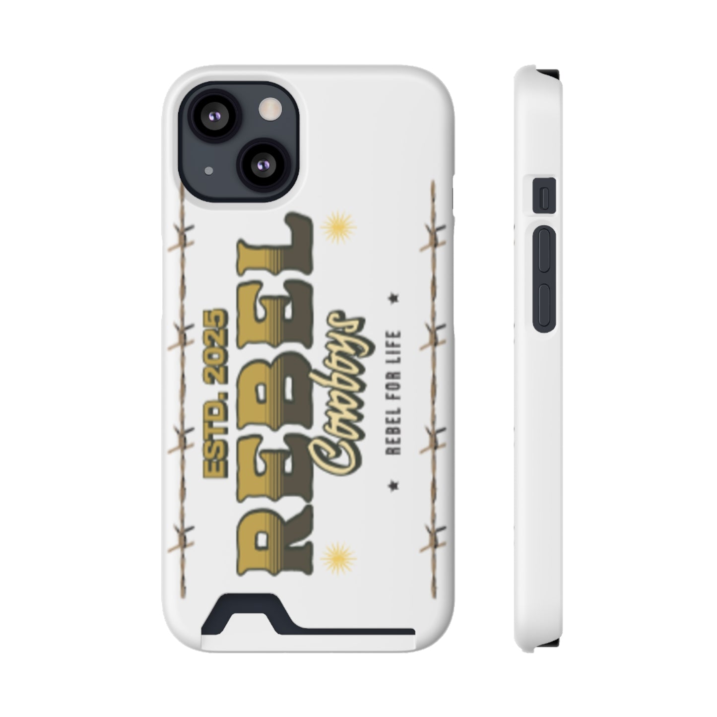 Rebel Cowboys Phone Case, Trendy Card Holder Cover for Western Lovers, Gift for Cowpoke Enthusiasts, Rebel For Life, Unique Tech Accessory