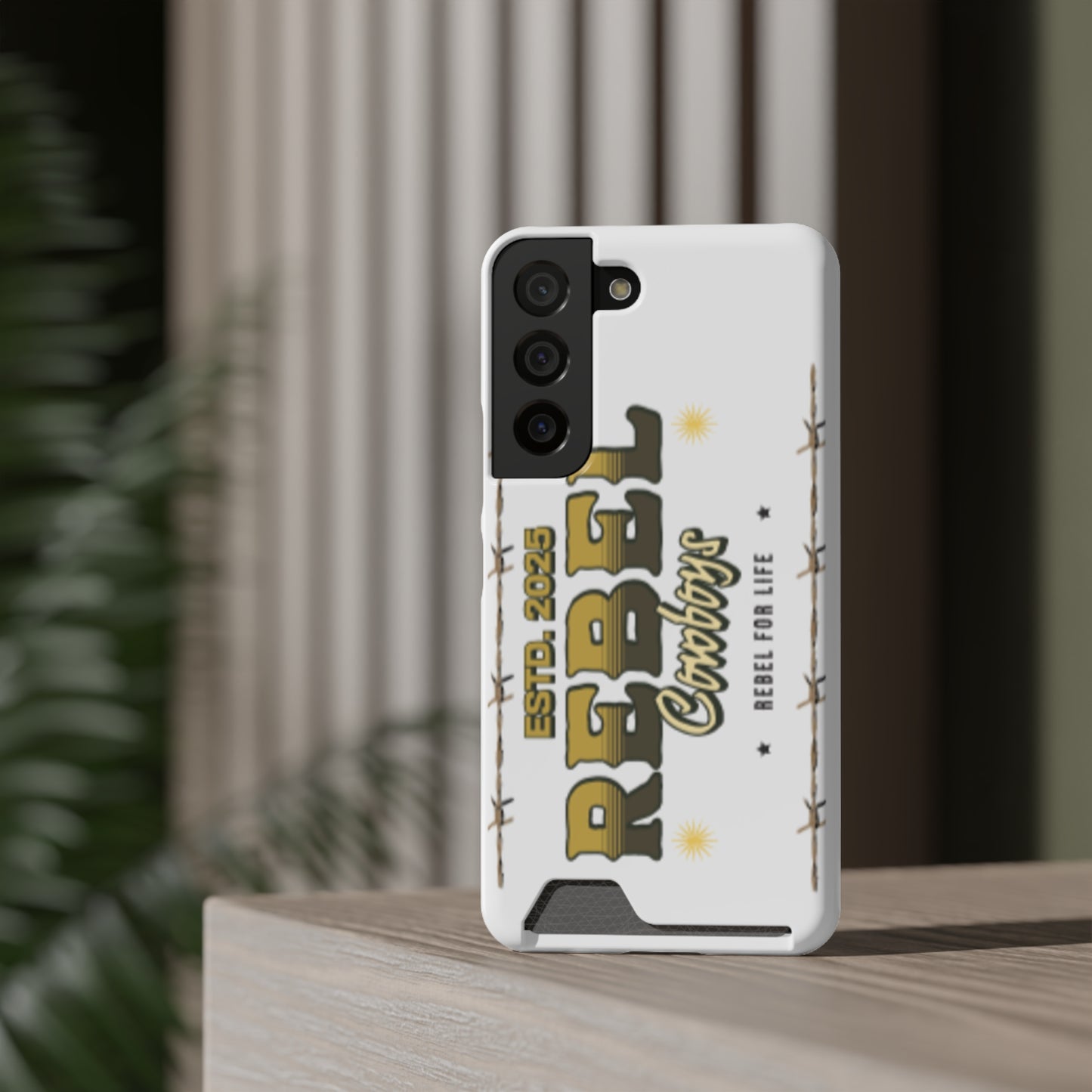 Rebel Cowboys Phone Case, Trendy Card Holder Cover for Western Lovers, Gift for Cowpoke Enthusiasts, Rebel For Life, Unique Tech Accessory
