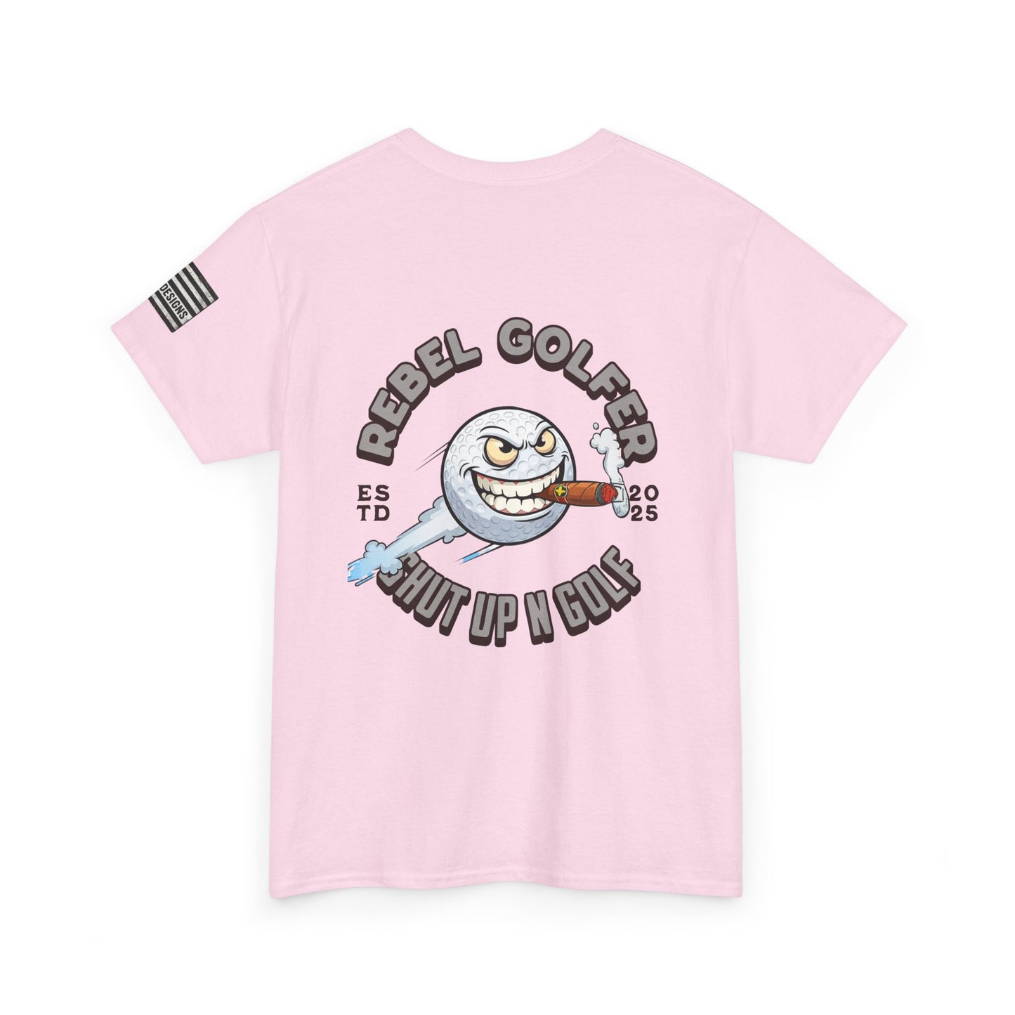 Rebel Golfer Unisex Heavy Cotton Tee - Fun Golf Shirt for Enthusiasts, Perfect Gift for Golf Lovers, Sportswear, Casual Tee, Golfing Apparel