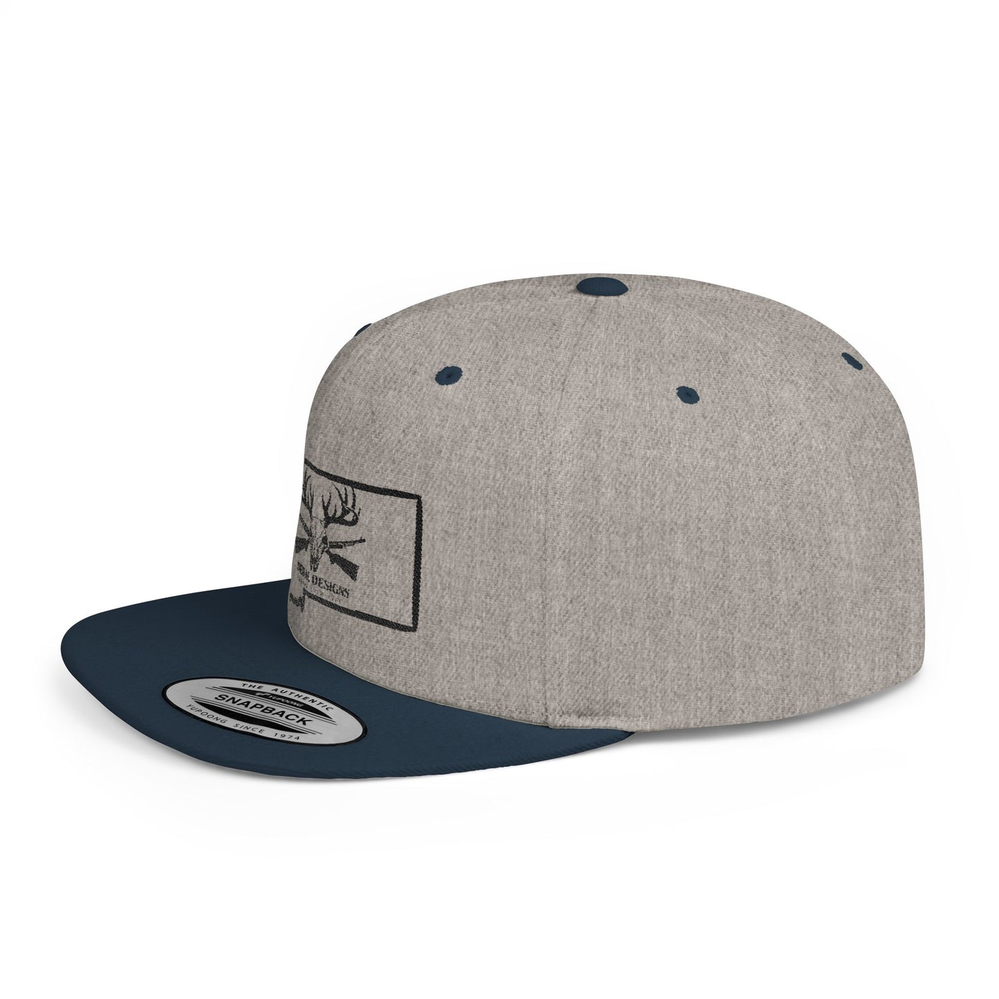 Montana Deer Snapback Hat | Flat Bill Cap, Outdoor Gear, Hunting Apparel, Gift for Him, Road Trip Accessory