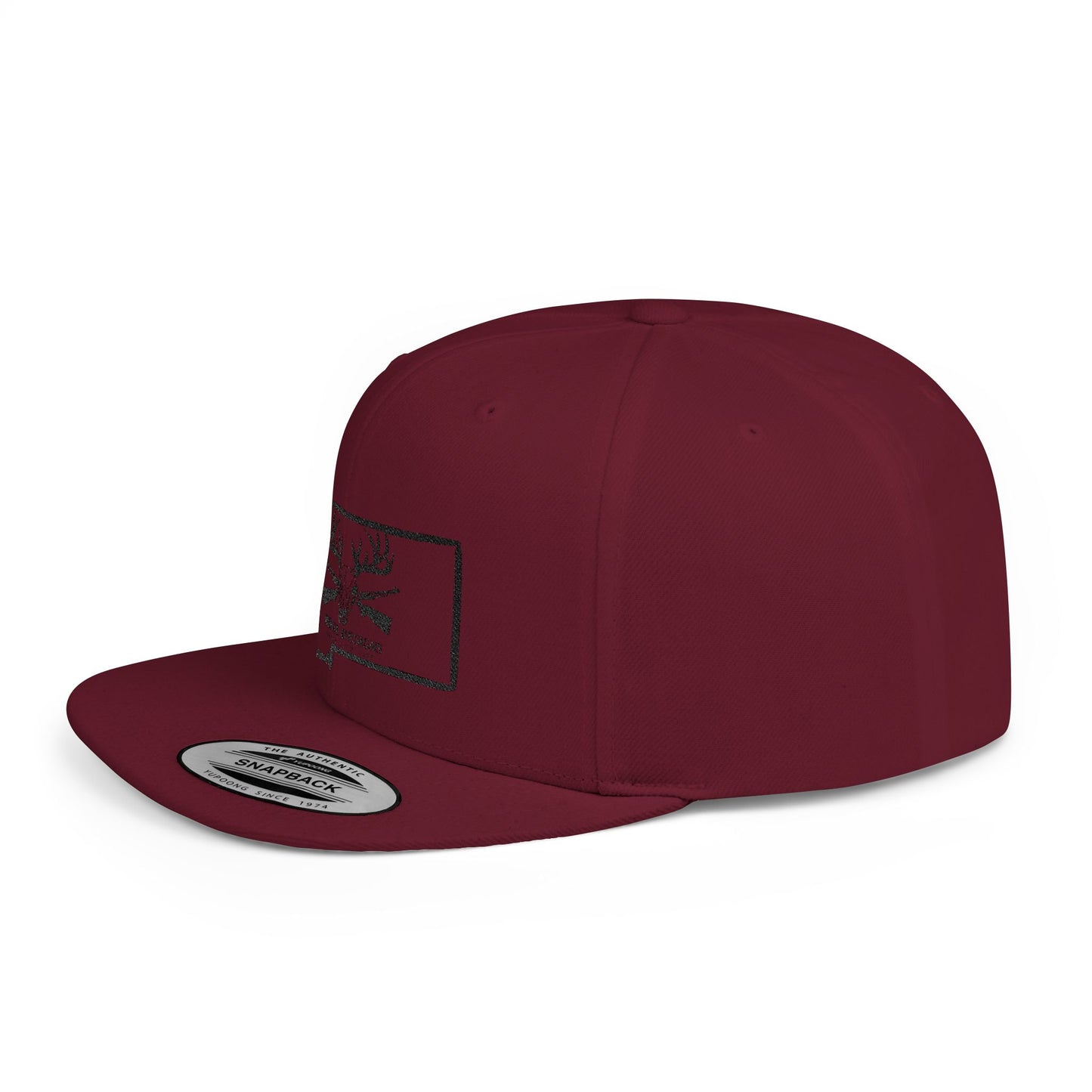 Montana Deer Snapback Hat | Flat Bill Cap, Outdoor Gear, Hunting Apparel, Gift for Him, Road Trip Accessory