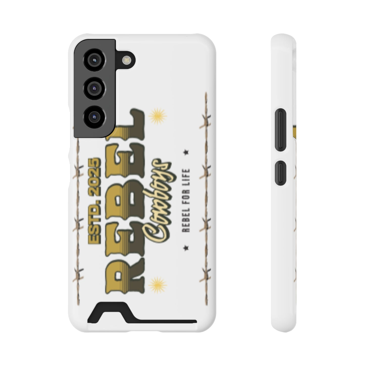 Rebel Cowboys Phone Case, Trendy Card Holder Cover for Western Lovers, Gift for Cowpoke Enthusiasts, Rebel For Life, Unique Tech Accessory