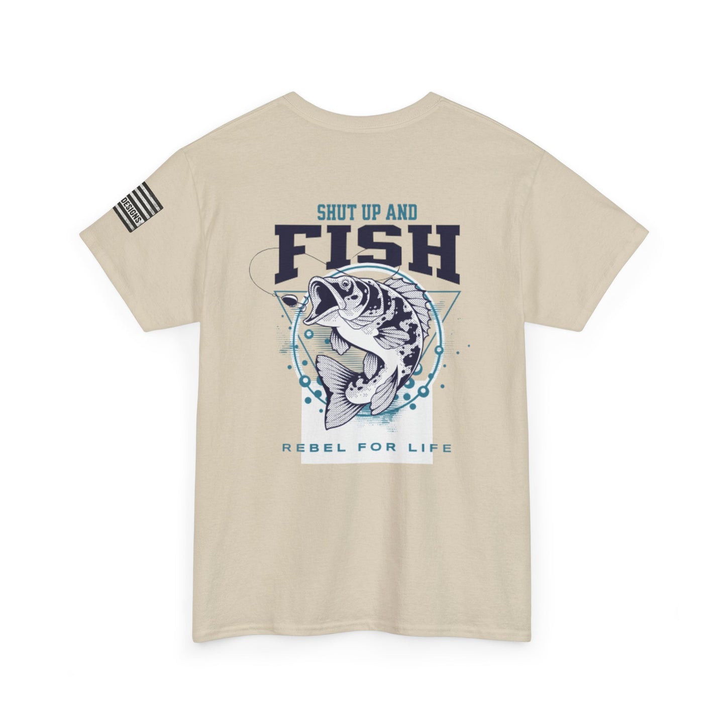 Cool Fisherman Tee, Fishing Shirt, Rebel for Life Tee, Outdoor Adventure Apparel, Casual Gift for Anglers